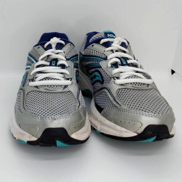 Saucony Cohesion 9 Women's Gray Green Running Sneakers - Size 6 - Picture 2 of 6